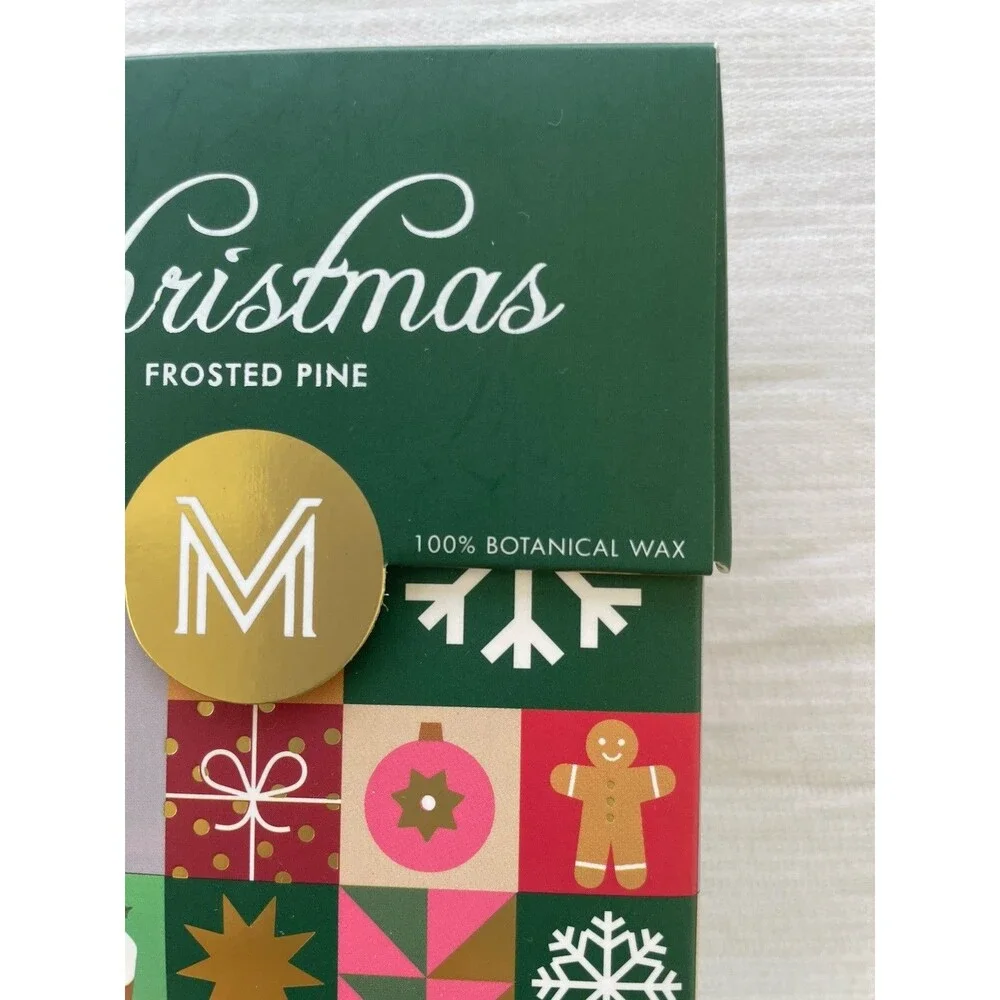 M&SENSE Christmas Collection Scented Candle Frosted Pine - New In Box